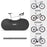 RHINOWALK RM266BK Elastic Bike Carrying Bag 27.5-inch Mountain Bike 700C Road Bike Carrier Bag, 160x75cm - Black - 7