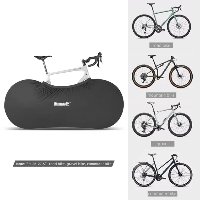 RHINOWALK RM266BK Elastic Bike Carrying Bag 27.5-inch Mountain Bike 700C Road Bike Carrier Bag, 160x75cm - Black - 7