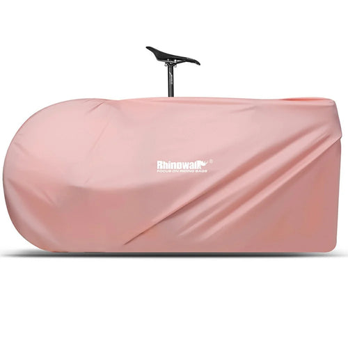 RHINOWALK RM268 Polyester Bike Carrying Bag 27.5-inch MTB Bike 700C Road Bike Carrier Bag with Storage Bag - Pink - 1