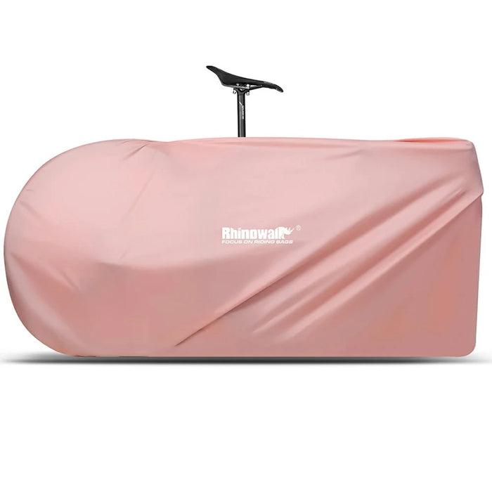 RHINOWALK RM268 Polyester Bike Carrying Bag 27.5-inch MTB Bike 700C Road Bike Carrier Bag with Storage Bag - Pink - 1