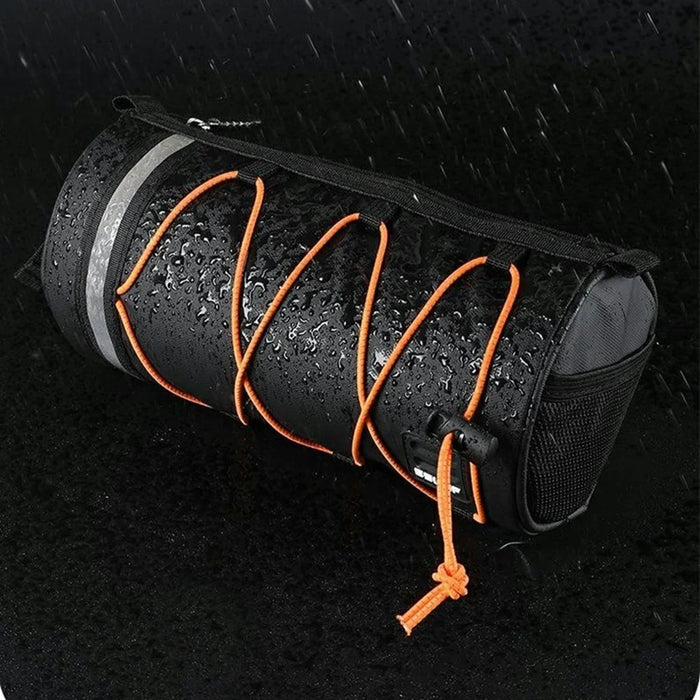 ESLNF 07CD0036 Cylindrical Bike Handlebar Bag Waterproof Bicycle Front Tube Bag with Shoulder Strap - 5