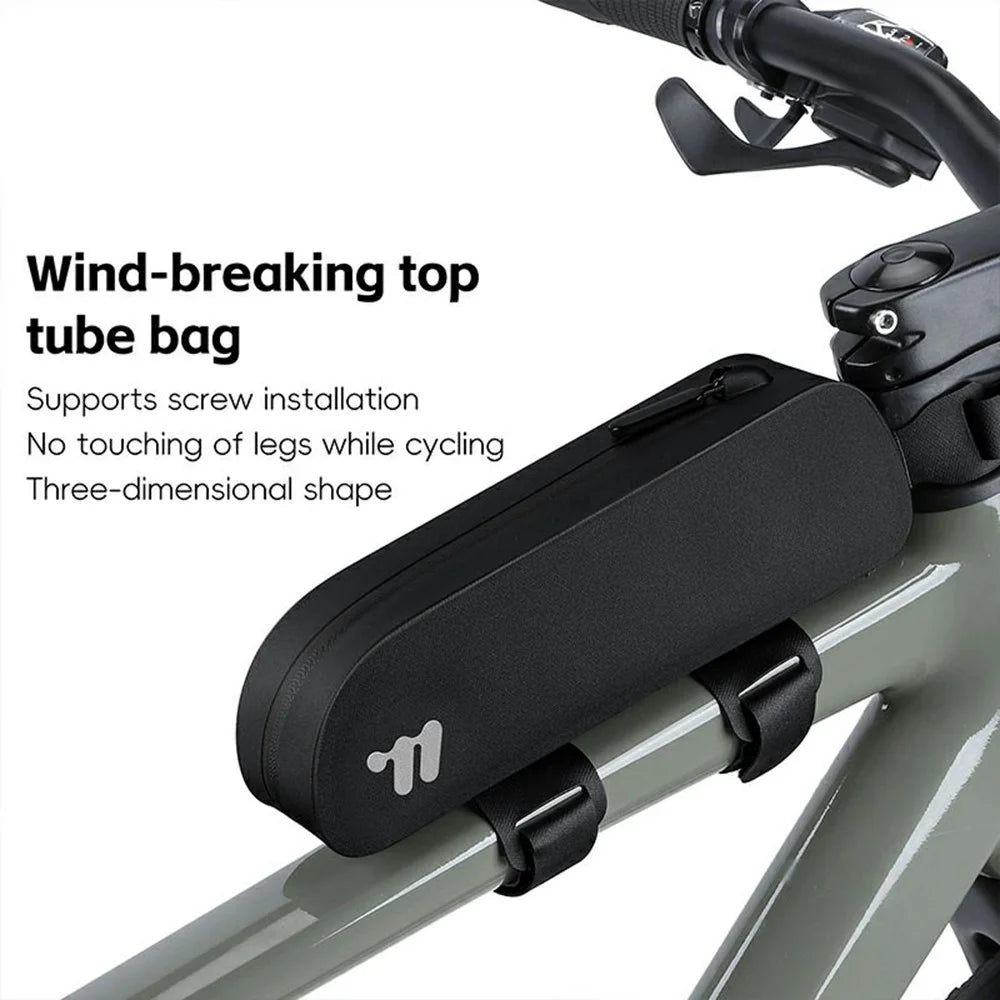 WEST BIKING YP0707384 0.7L MTB Bike Top Tube Bag Waterproof Road Bicycle Frame Bag - Black - 2