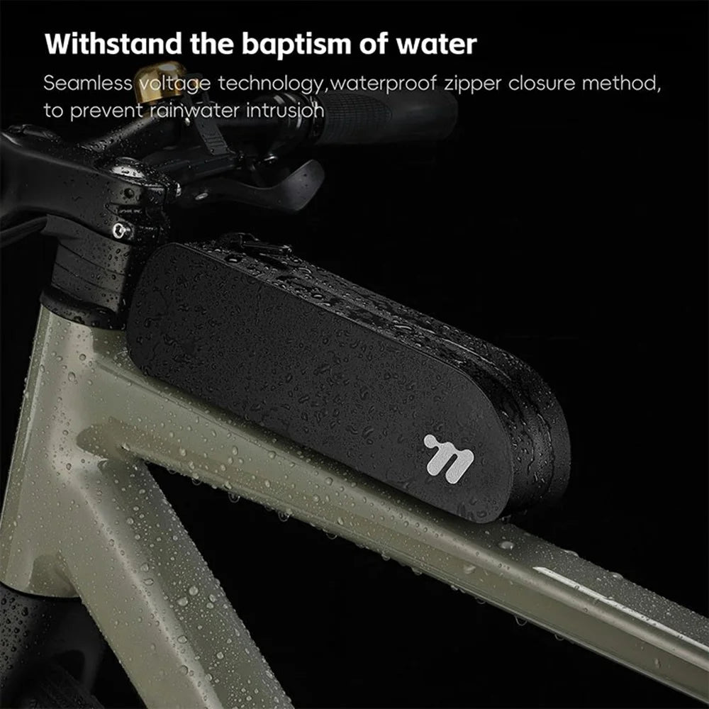 WEST BIKING YP0707384 0.7L MTB Bike Top Tube Bag Waterproof Road Bicycle Frame Bag - Black - 4