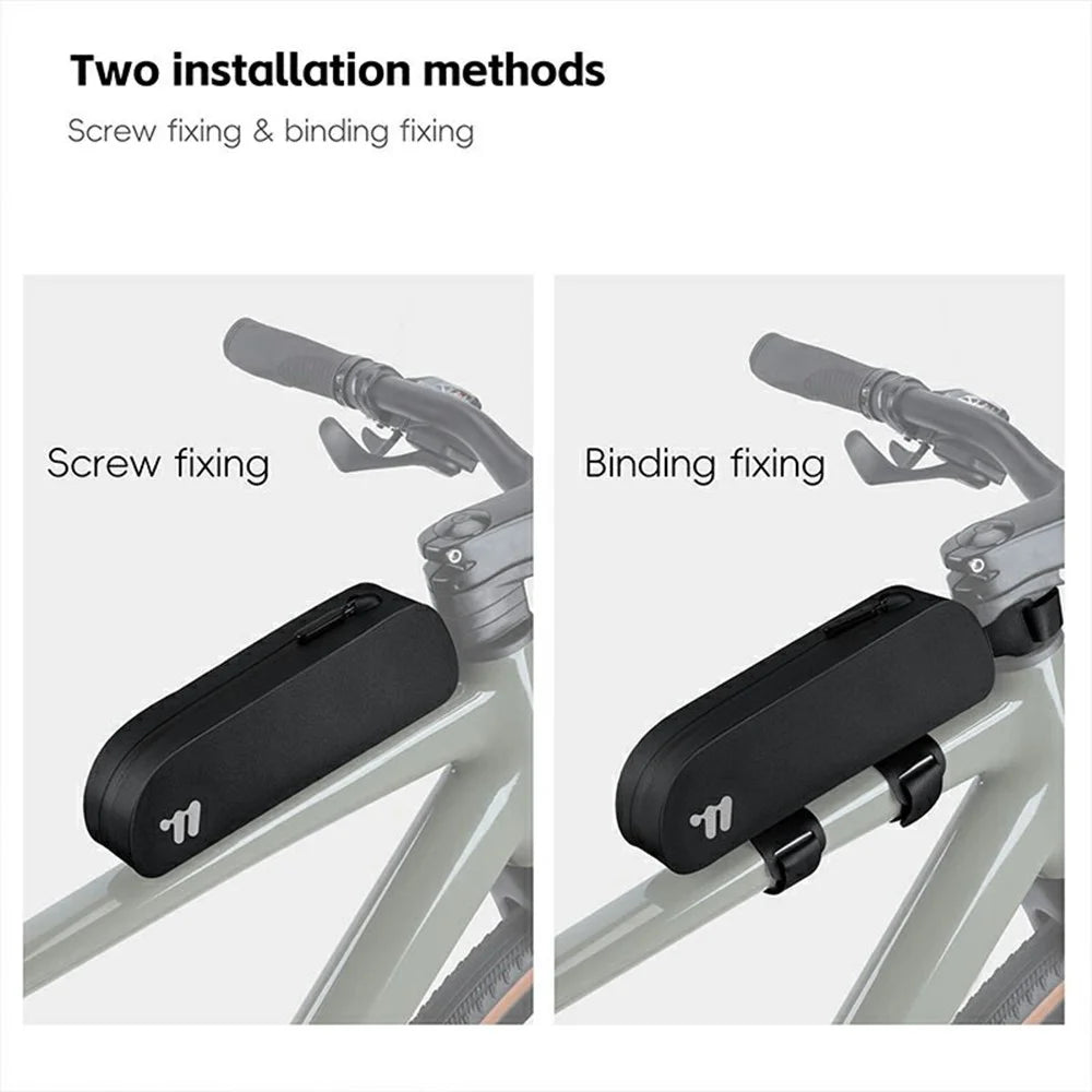 WEST BIKING YP0707384 0.7L MTB Bike Top Tube Bag Waterproof Road Bicycle Frame Bag - Black - 5