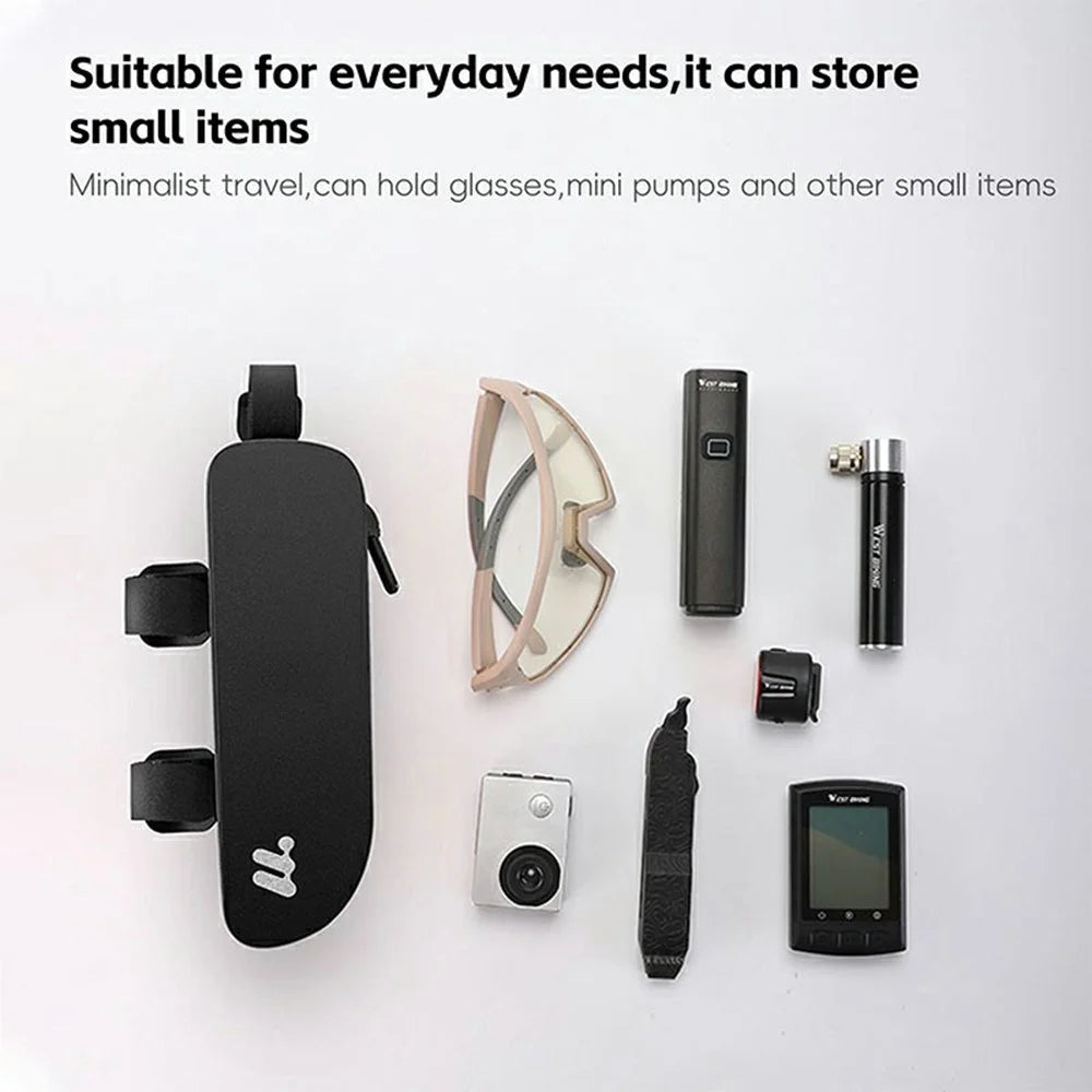 WEST BIKING YP0707384 0.7L MTB Bike Top Tube Bag Waterproof Road Bicycle Frame Bag - Black - 6