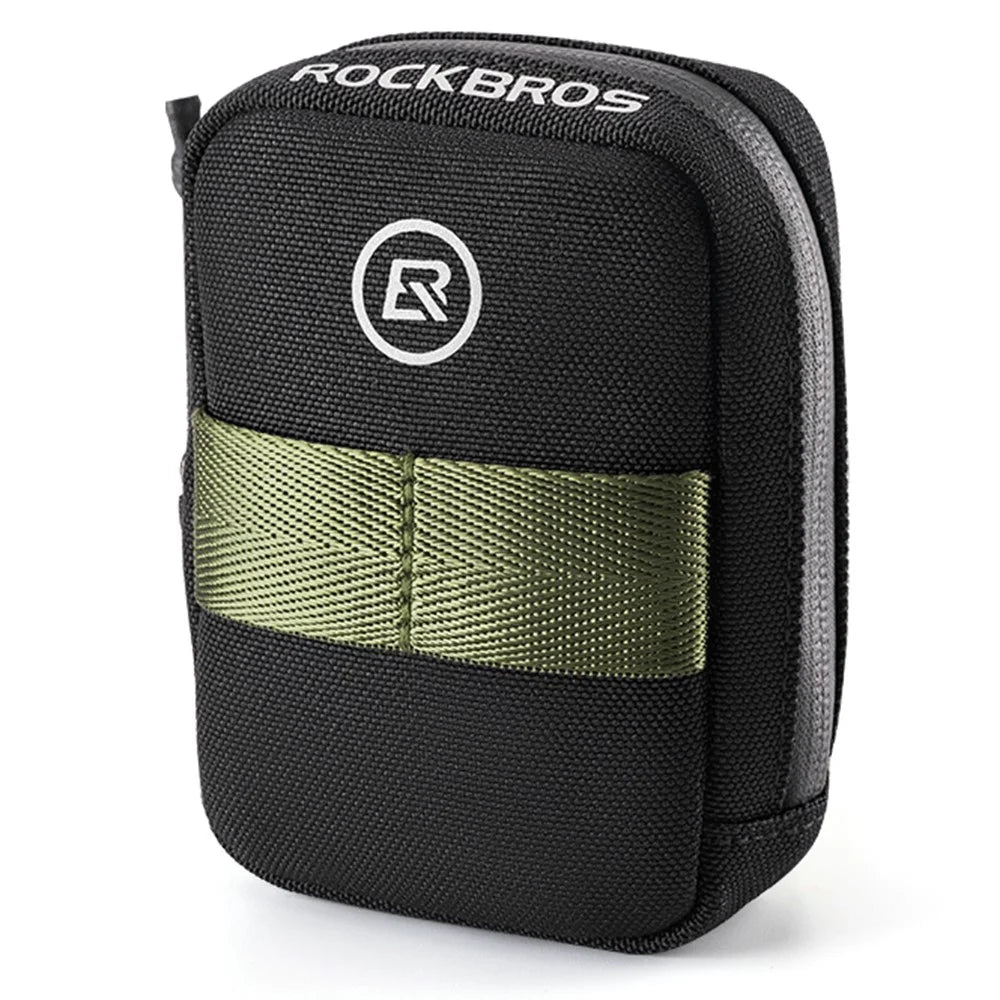 ROCKBROS Mini Bicycle Saddle Bag Lightweight 0.35L Bike Bag Portable Multi Function Cycling Bag - Black - 1