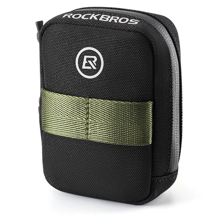 ROCKBROS Mini Bicycle Saddle Bag Lightweight 0.35L Bike Bag Portable Multi Function Cycling Bag - Black - 1