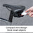 ROCKBROS Mini Bicycle Saddle Bag Lightweight 0.35L Bike Bag Portable Multi Function Cycling Bag - Black - 2