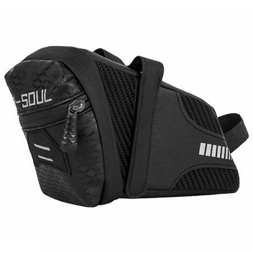 B-SOUL Multifunction Road Bike Seat Bag Reflective Folding Bicycle Saddle Pack - 1