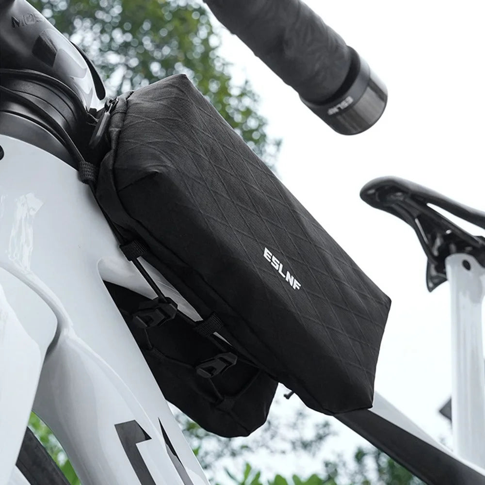 ESLNF Double Side Bicycle Frame Bag Handlebar Bag for Mountain Road Bikes Top Tube Bag , 17 x 26 x 10cm - 2