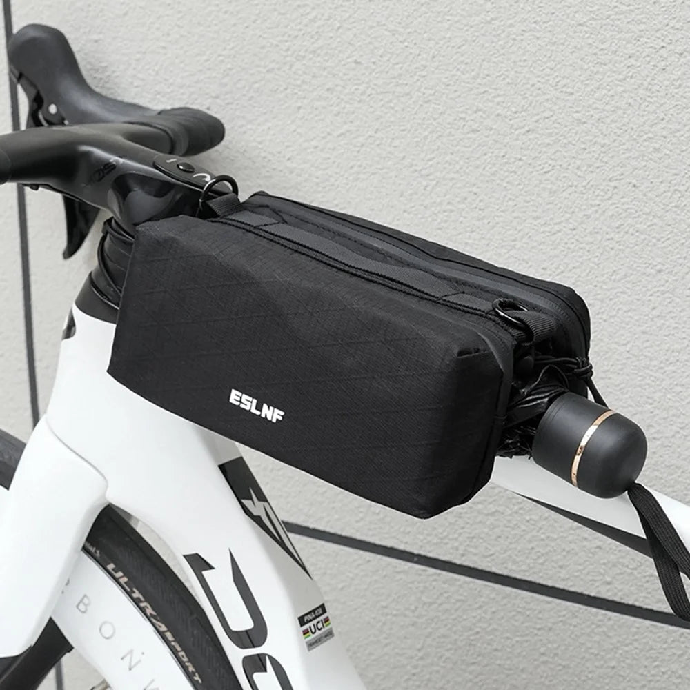 ESLNF Double Side Bicycle Frame Bag Handlebar Bag for Mountain Road Bikes Top Tube Bag , 17 x 26 x 10cm - 4