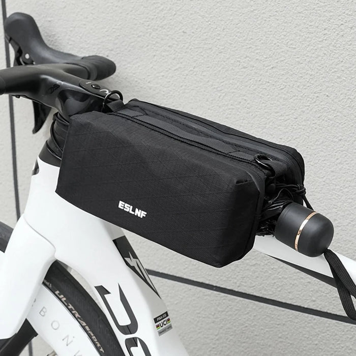 ESLNF Double Side Bicycle Frame Bag Handlebar Bag for Mountain Road Bikes Top Tube Bag , 17 x 26 x 10cm - 4