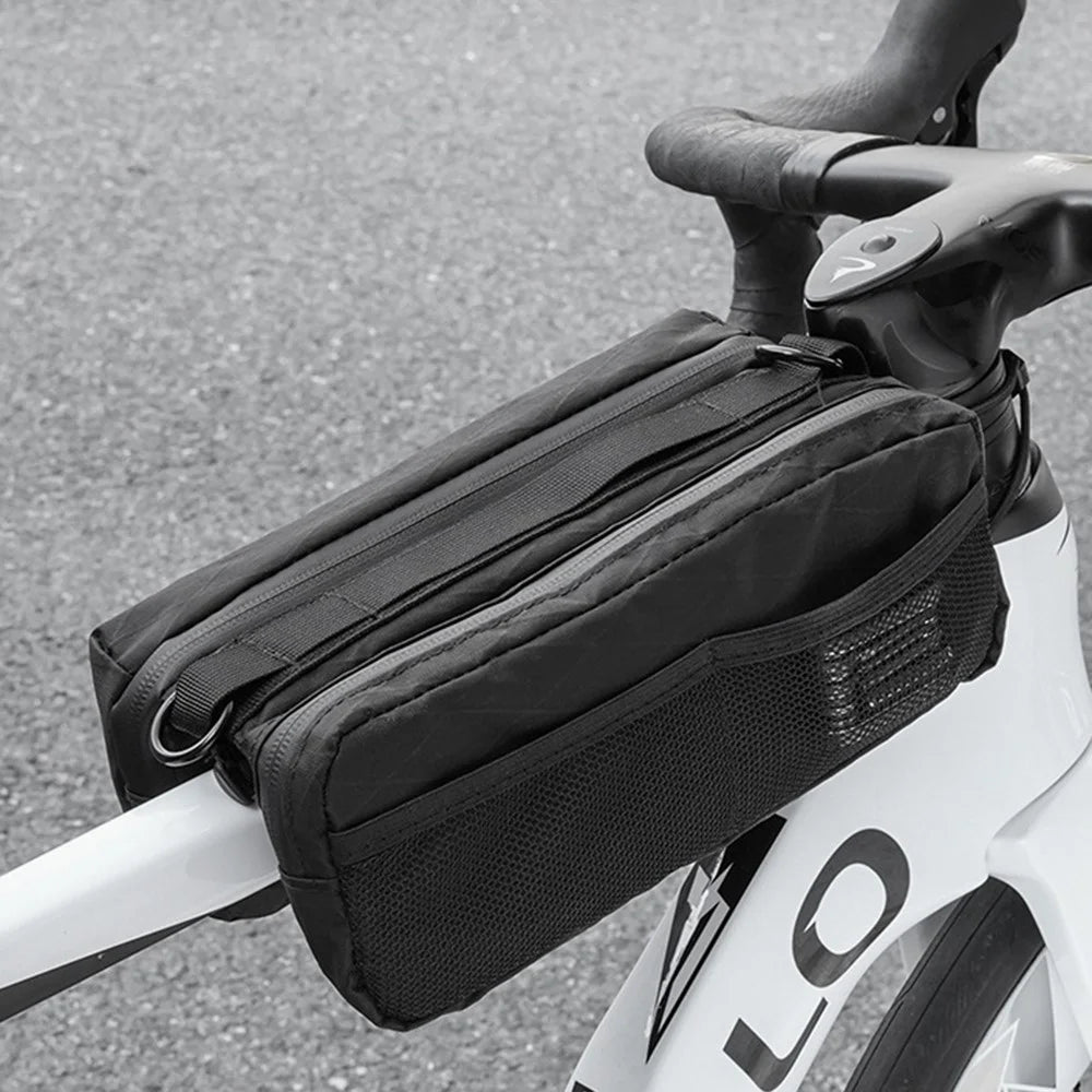 ESLNF Double Side Bicycle Frame Bag Handlebar Bag for Mountain Road Bikes Top Tube Bag , 17 x 26 x 10cm - 5