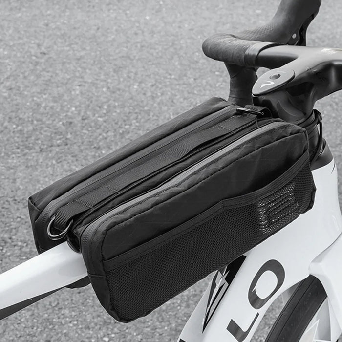 ESLNF Double Side Bicycle Frame Bag Handlebar Bag for Mountain Road Bikes Top Tube Bag , 17 x 26 x 10cm - 5