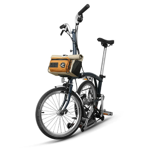 RHINOWALK BCT0201 Waterproof Bike Handlebar Bag 4L Quick Release Front Tube Basket Bag - Khaki - 2