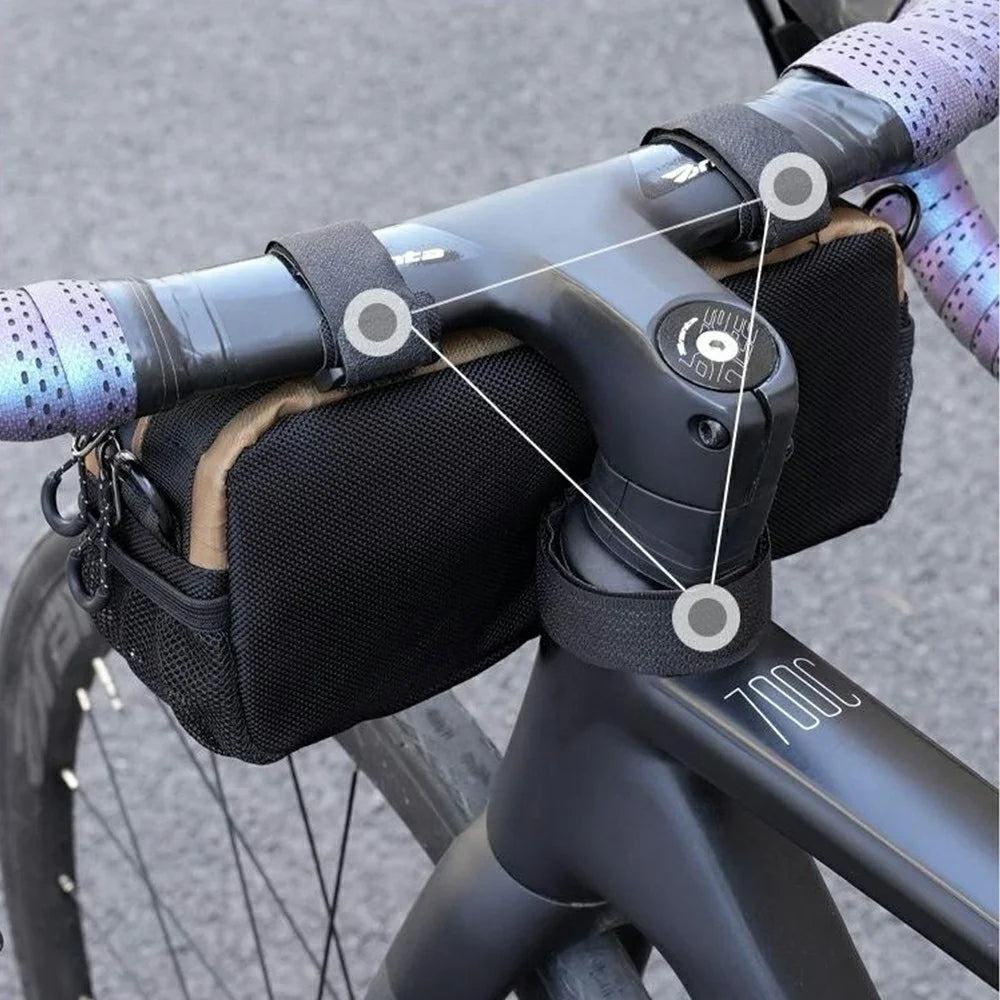 ESLNF 07CD0039 Bicycle Handlebar Bag 2L Large Capacity Waterproof Front Frame Bag for Mountain Road Bike - 4