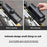 ROCKBROS 30120125 / 89111 Anti Theft Hard Shell Cycling Storage Box with Combination Lock for Mountain Road Bicycle - Black - 6