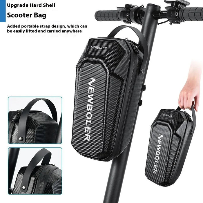 NEWBOLER BIKF-BAG843 5L Electric Scooter Hanging Bag with USB Port Waterproof EVA Hard Shell Bicycle Handlebar Bag - 3