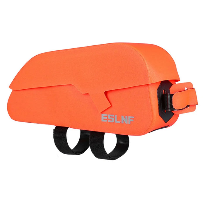 ESLNF 07CF0012 Road Mountain Bike Frame Bag Magnetic Flip Cover TPU Waterproof Bicycle Top Tube Bag - Orange - 1