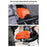 ESLNF 07CF0012 Road Mountain Bike Frame Bag Magnetic Flip Cover TPU Waterproof Bicycle Top Tube Bag - Orange - 7