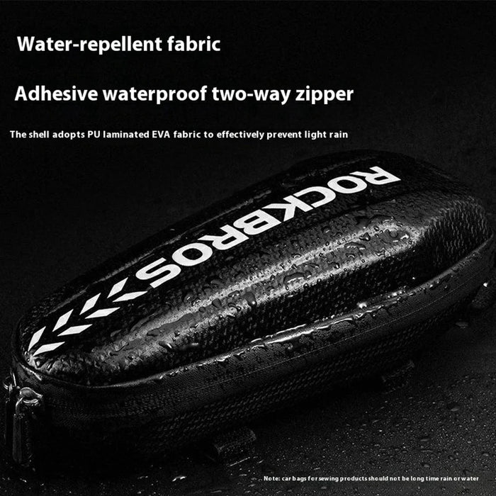 ROCKBROS B60 Bike Frame Bag 1L Waterproof Mountain Road Bicycle Top Tube Hardshell Storage Bag - 4