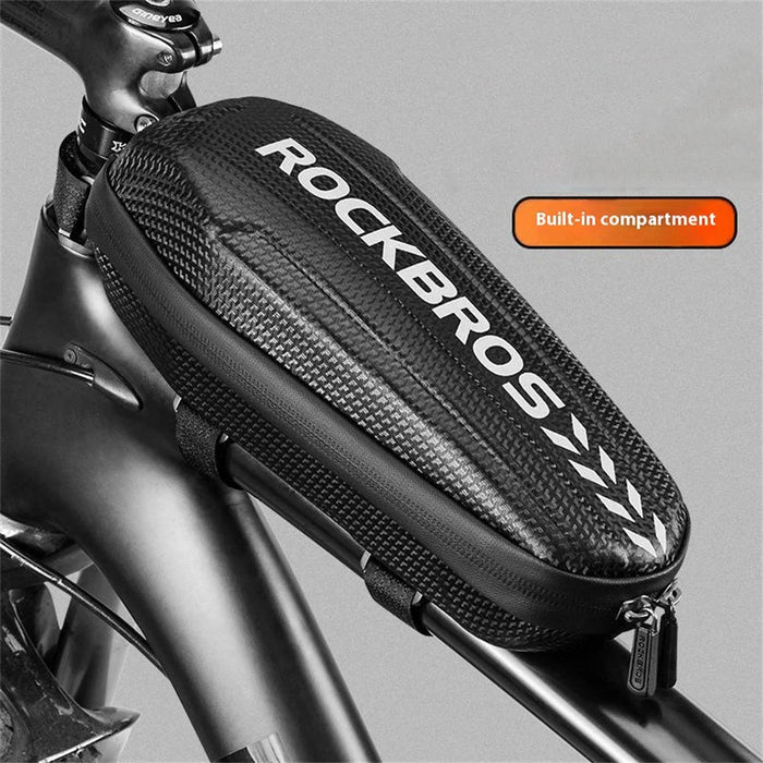 ROCKBROS B61 Bike Frame Bag 1.5L Waterproof Mountain Road Bicycle Top Tube Hardshell Storage Bag - 2