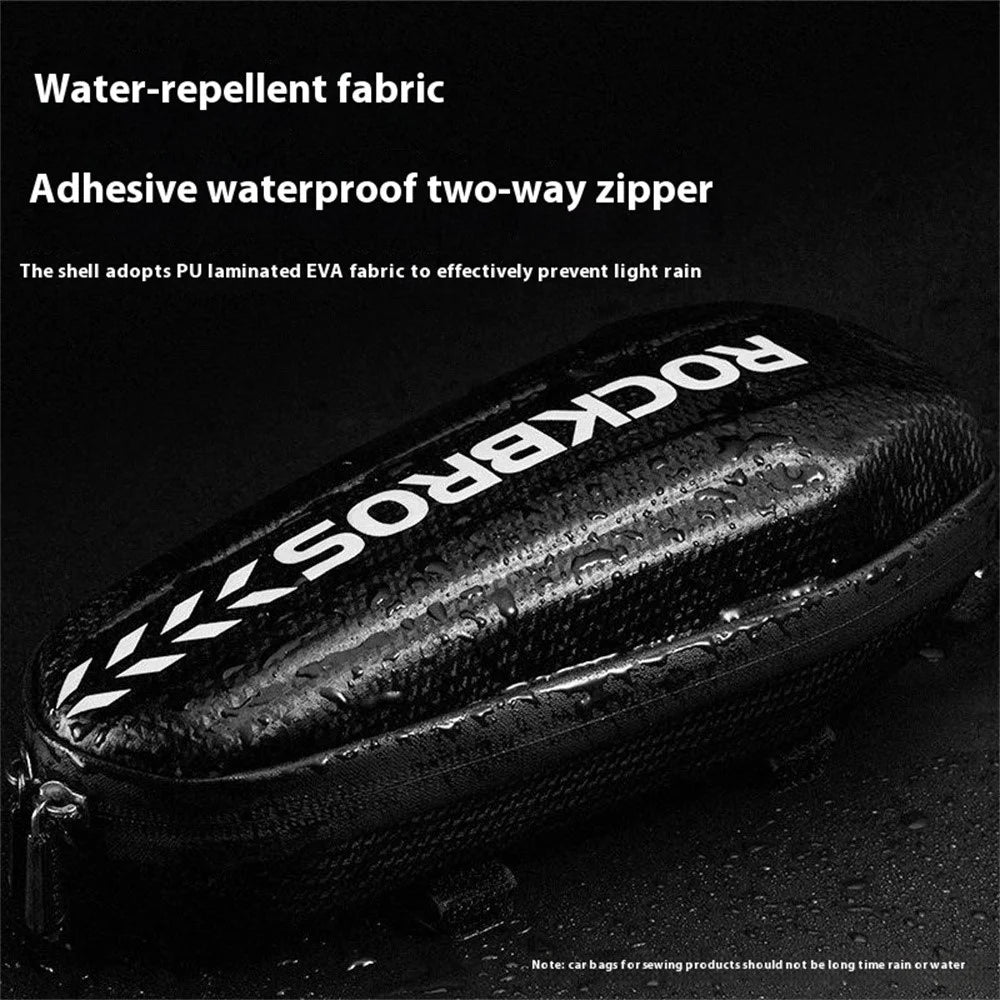 ROCKBROS B61 Bike Frame Bag 1.5L Waterproof Mountain Road Bicycle Top Tube Hardshell Storage Bag - 4