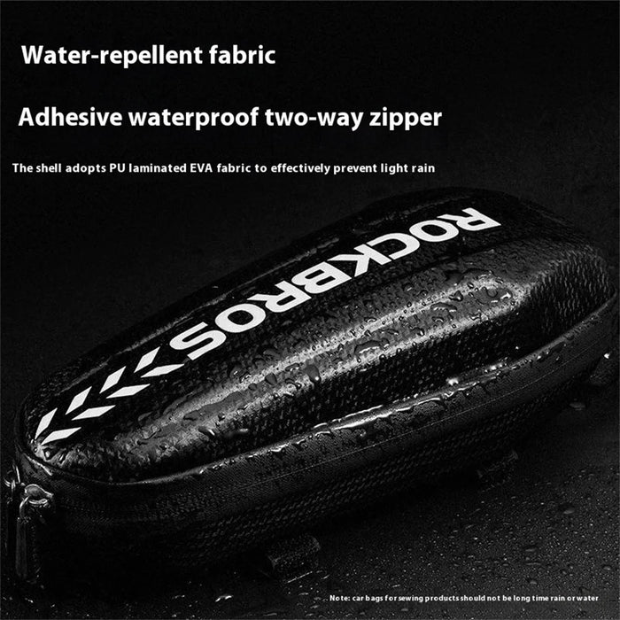 ROCKBROS B61 Bike Frame Bag 1.5L Waterproof Mountain Road Bicycle Top Tube Hardshell Storage Bag - 4