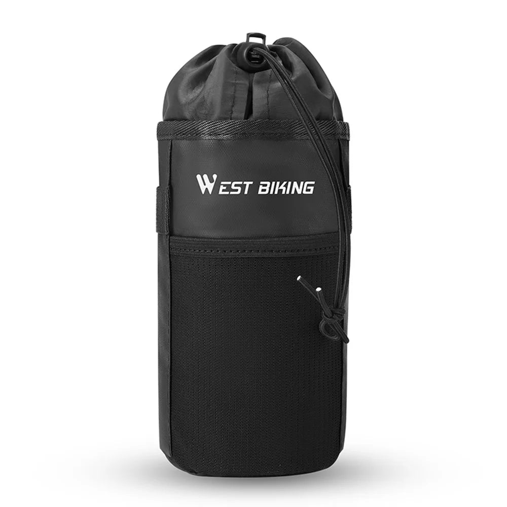 WEST BIKING YP0707407 Folding Bike Balance Bike Water Bottle Bag Handlebar Seat Post Insulated Bottle Storage Bag - 1