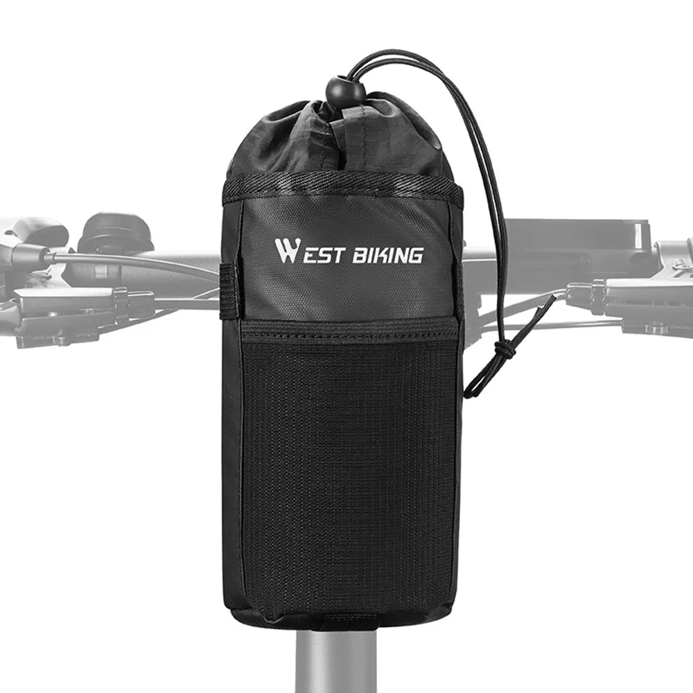 WEST BIKING YP0707407 Folding Bike Balance Bike Water Bottle Bag Handlebar Seat Post Insulated Bottle Storage Bag - 2