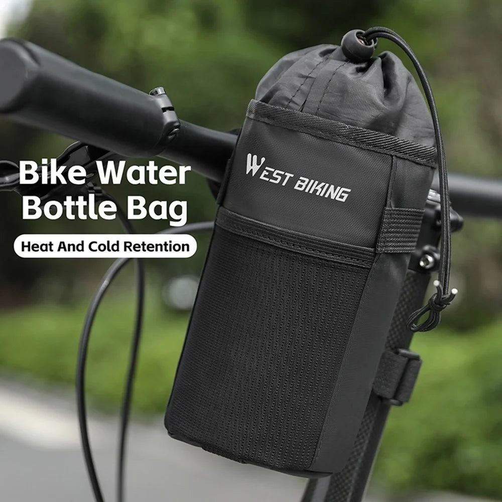 WEST BIKING YP0707407 Folding Bike Balance Bike Water Bottle Bag Handlebar Seat Post Insulated Bottle Storage Bag - 5