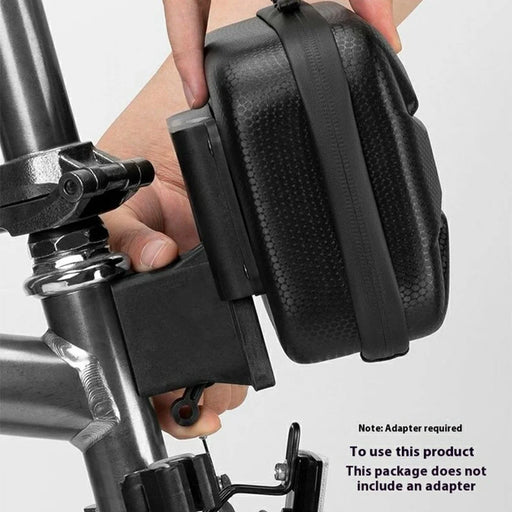 ROCKBROS Carbon Fiber Pattern Hard Shell Bike Bag with Adapter Bicycle Front Bag, B91 30110091001 / 51210910001 - 2