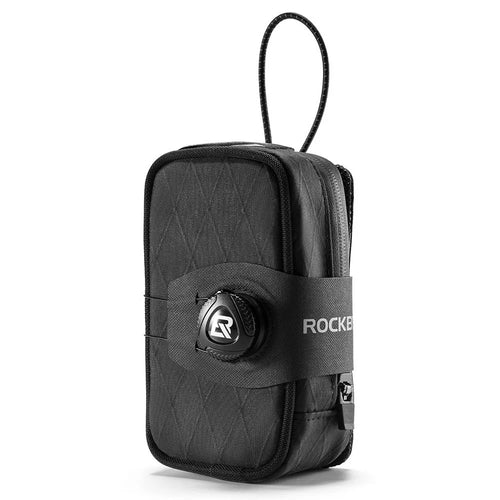 ROCKBROS Bicycle Saddle Bag Knob Self-Locking Road Bike Seatpost Cycling Water Bottle Holder - Black - 1