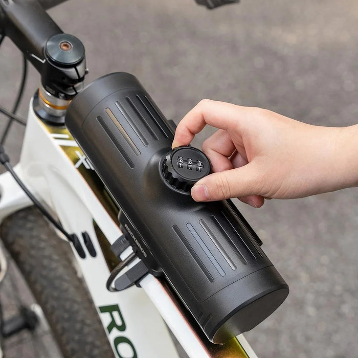 ROCKBROS 30120125 89111 Mountain Road Bike Password Key Storage Box Anti Theft ABS Hard Shell Bag - Black - 2
