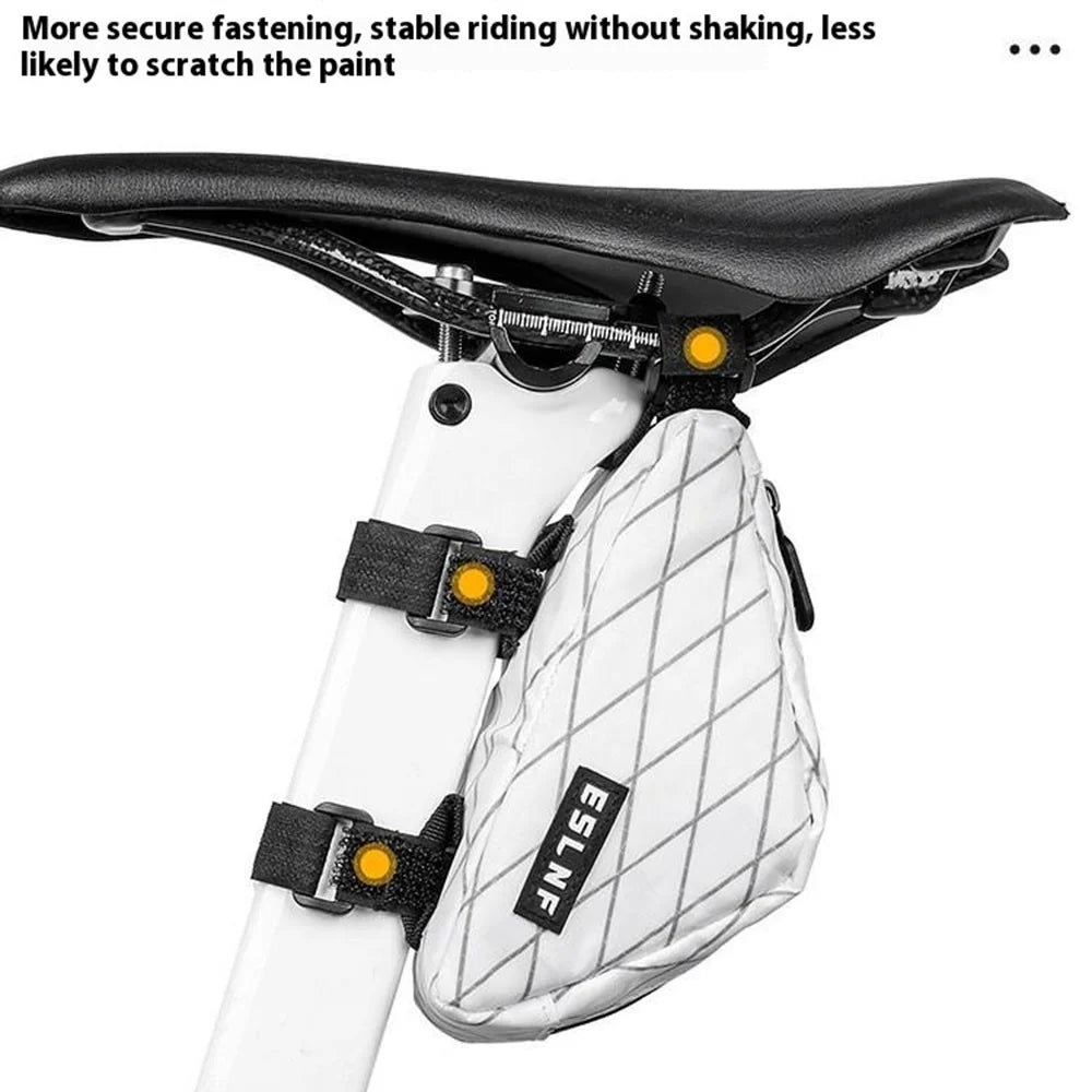 ESLNF Bicycle Mini Triangle Saddle Bag Mountain Road Bike Nylon Polyester Top Tube Storage Pack - 2