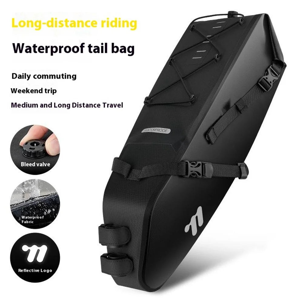 WEST BIKING YP0707403 Bicycle Waterproof Saddle Bag TPU Bike Cycling Rear Storage Bag - 2