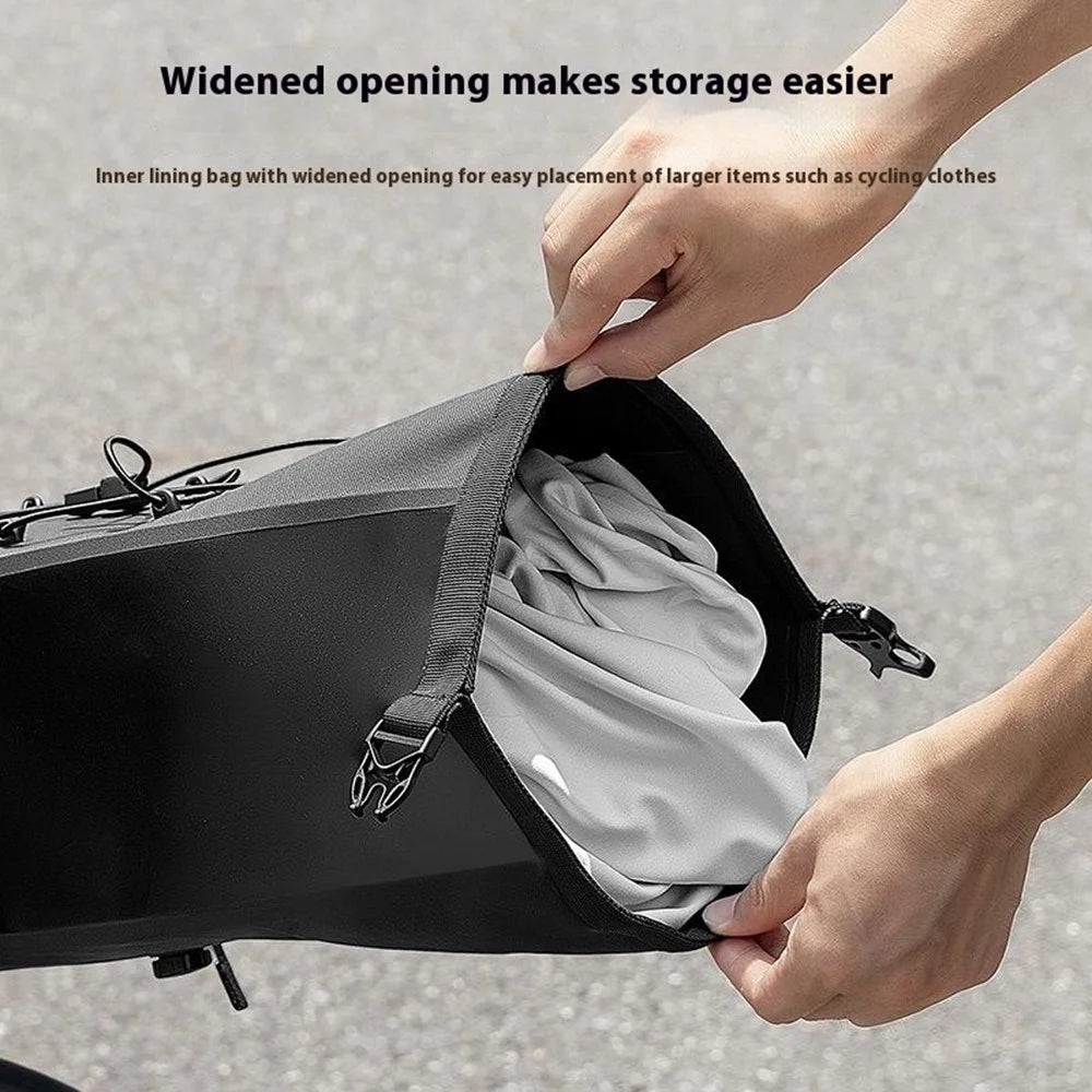 WEST BIKING YP0707403 Bicycle Waterproof Saddle Bag TPU Bike Cycling Rear Storage Bag - 6