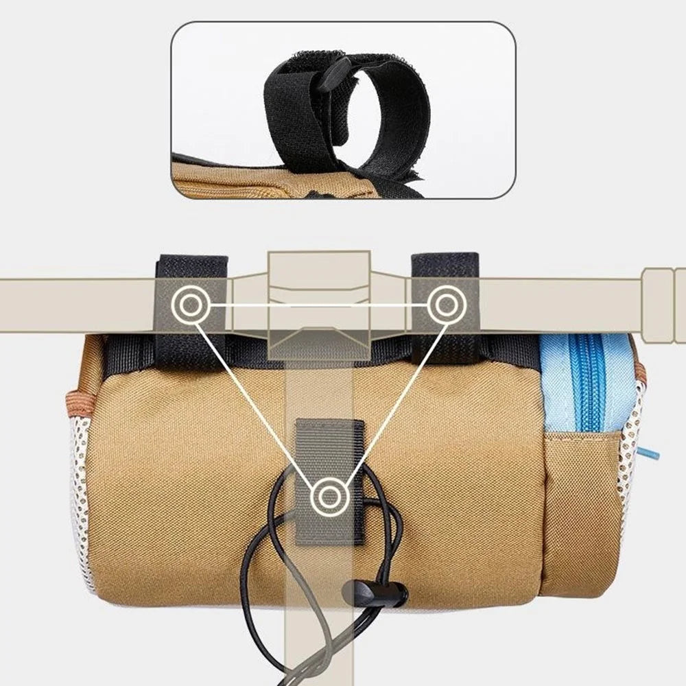 ESLNF 07CD0043 Bicycle Front Bag Cartoon Design 2L Mountain Road Bike Storage Pouch - Style A - 6