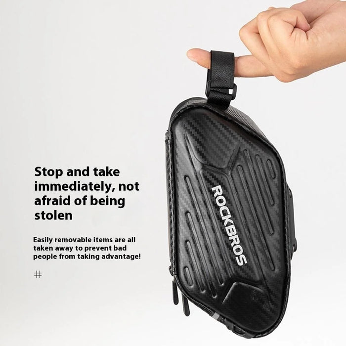 ROCKBROS Mountain Road Bike 1.5L Hardshell Seat Post Bag Waterproof Saddle Pack - 4