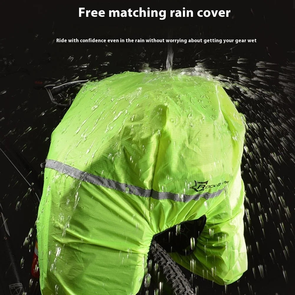 ROCKBROS A6 35L Expandable Bicycle Rear Rack Bag Mountain Bike Pannier Pack with Rain Cover - 5