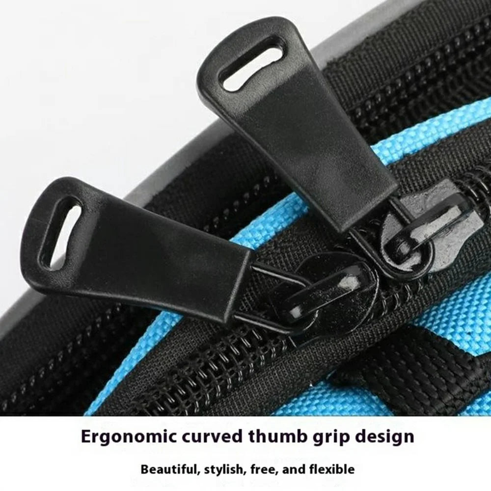 13L Large Capacity Bike Rack Bag 600D Polyester Bicycle Rear Seat Bag with Shoulder Strap Cycling Backseat Bag - Blue+Grey - 6