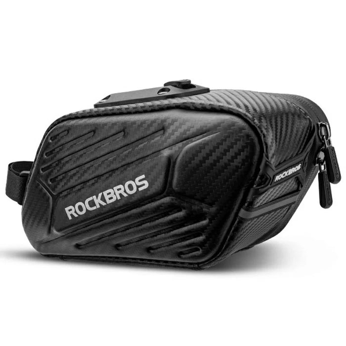 ROCKBROS B59 1.5L For MTB Road Bike Hard Shell Saddle Bag Waterproof Reflective Rear Seatpost Pack - 1