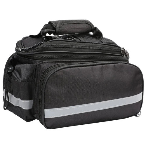 Mountain Bike Rear Rack Bag 27L Waterproof Cycling Gear Oxford Cloth Storage Bag with Rain Cover - 1