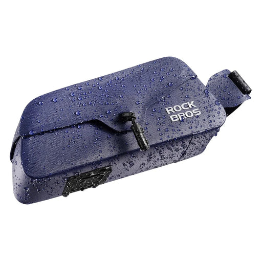 ROCKBROS 30120122 AS-133 Size S Bicycle Front Frame Bag Magnetic Flip Cover Waterproof Top Tube Bag for Road Mountain Bike - Blue - 1