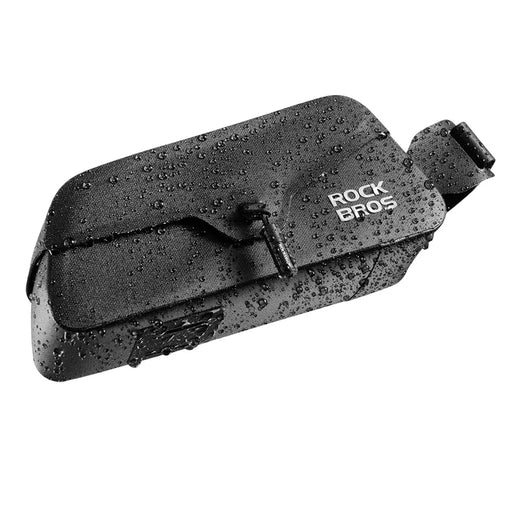 ROCKBROS 30120122 AS-133 0.6L Magnetic Bike Bag Waterproof Front Top Tube Bag for Road Mountain Bikes - Black - 1