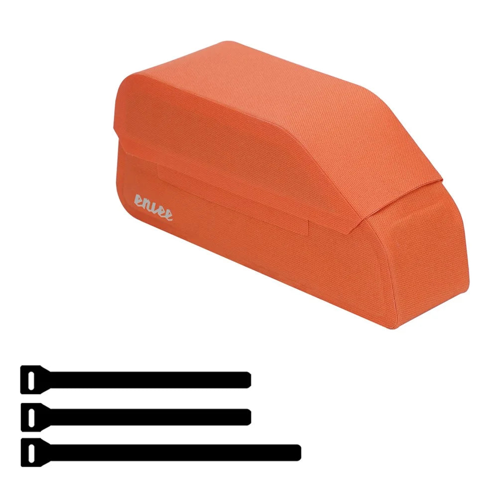 ENLEE EGO3 Top Tube Bike Bag with Magnetic Flip Cover Waterproof Saddle Pouch for Road / Mountain Bikes - Orange - 1