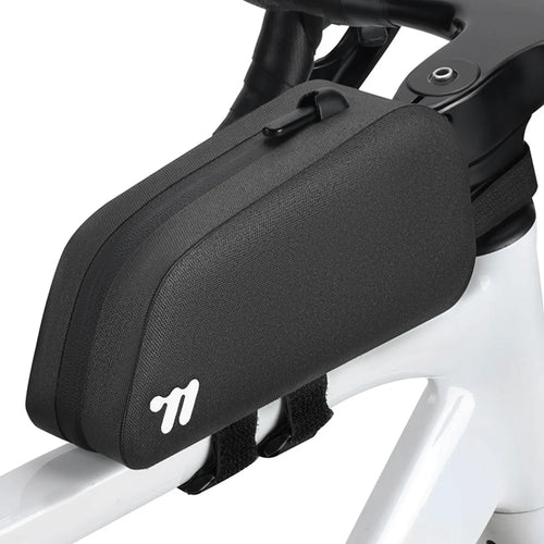 WEST BIKING YP0707425 Bicycle Front Frame Bag TPU Waterproof Cycling Storage Bag for Mountain Road Bike - Black - 1