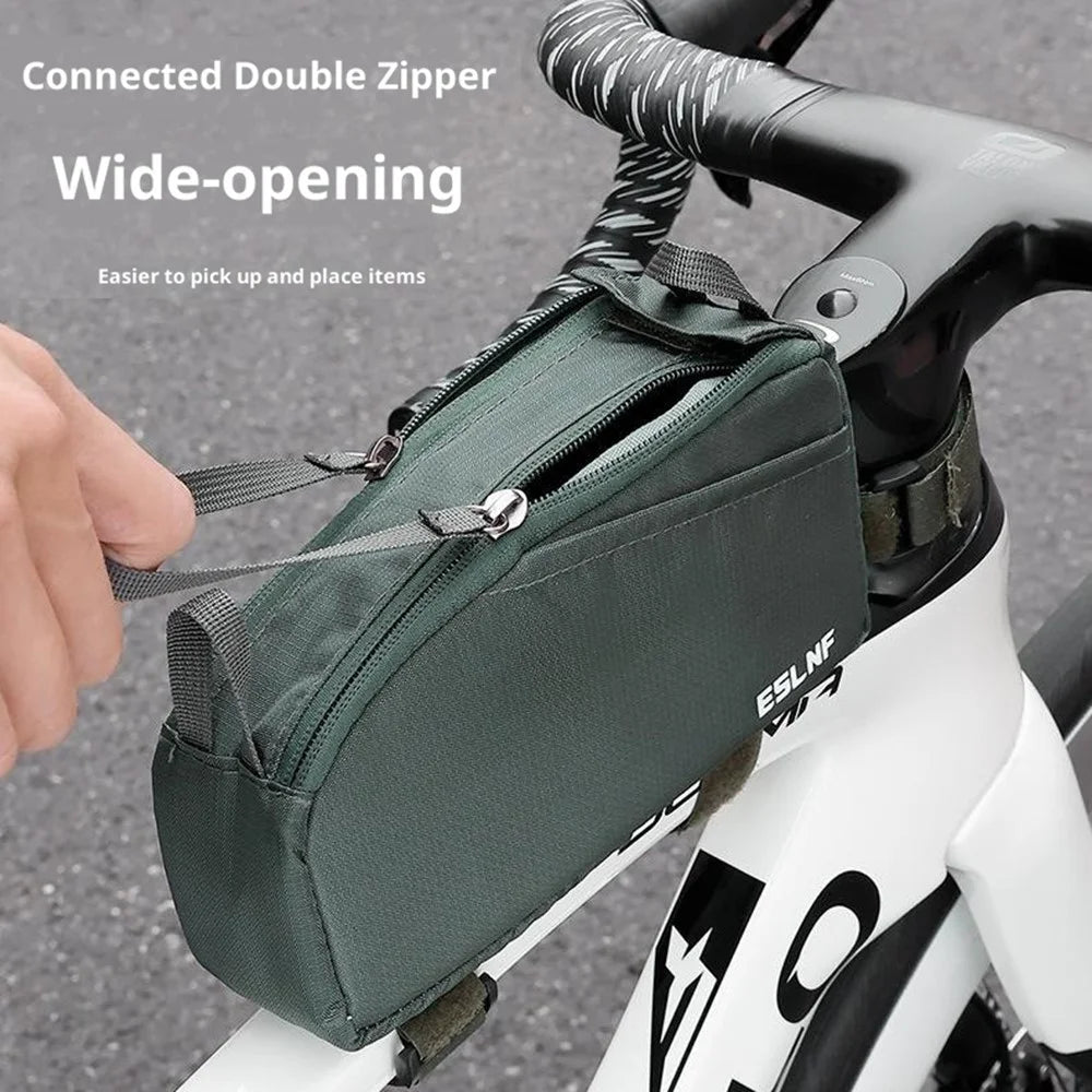 ESLNF 07CF0028 Bike Top Tube Bag Waterproof Large Capacity Front Frame Bag for Mountain Road Bicycle Outdoor Cycling Accessories - 5