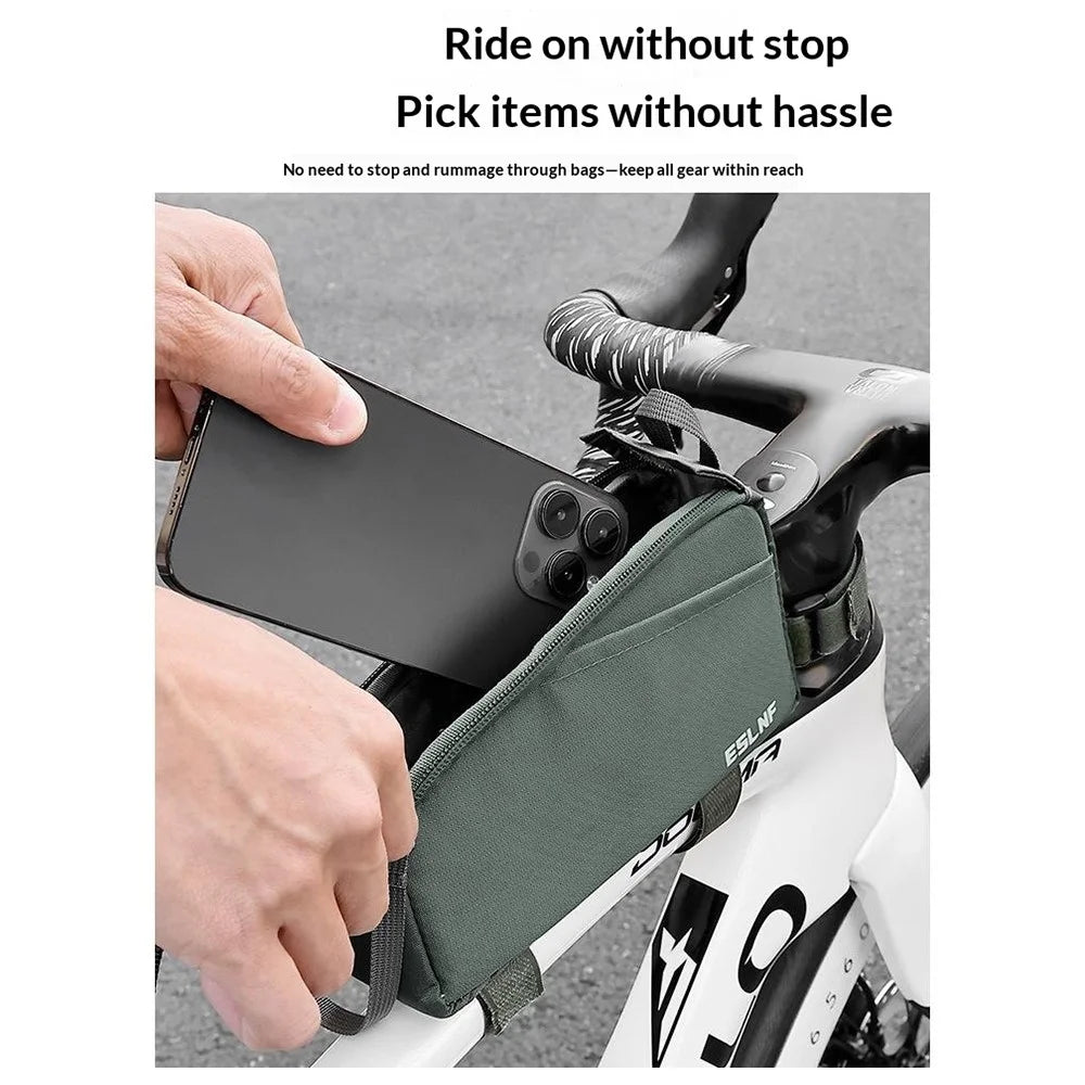 ESLNF 07CF0028 Bike Top Tube Bag Waterproof Large Capacity Front Frame Bag for Mountain Road Bicycle Outdoor Cycling Accessories - 6