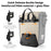WEST BIKING YP0707434 Bike Shelf Bag Waterproof Quick Release Pannier for Cycling Touring 18-28L Expandable - Khaki - 2